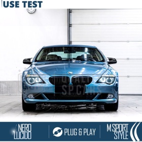 TAPAS de ESPEJO Retrovisor para Bmw Serie 6 E63 E64 (08-11) | Cubiertas Negro Brillante | Garantía por Vida