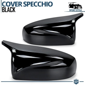 TAPAS de ESPEJO Retrovisor para Bmw X5 (E70) | Cubiertas Rígidas Negro Brillante | Garantía por Vida