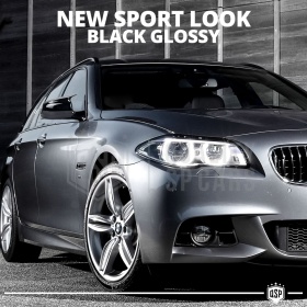 TAPAS de ESPEJO Retrovisor para Bmw Serie 5 F10 F11 F18 (10-13) | Cubiertas Negro Brillante | Garantía por Vida