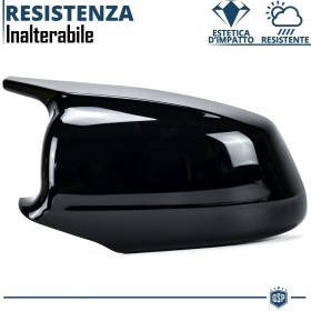 TAPAS de ESPEJO Retrovisor para Bmw Serie 5 F10 F11 F18 (10-13) | Cubiertas Negro Brillante | Garantía por Vida