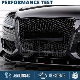 REJILLA Delantera para Audi A5 8T, S5 (07-11), Parrilla NIDO DE ABEJA Negro Brillante | Tuning Estilo rs