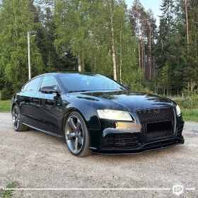REJILLA Delantera para Audi A5 8T, S5 (07-11), Parrilla NIDO DE ABEJA Negro Brillante | Tuning Estilo rs