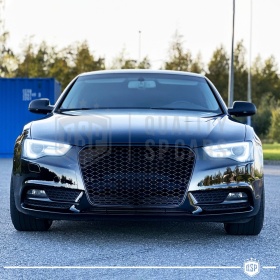 REJILLA Delantera para Audi A5 8T, S5 (11-16), Parrilla NIDO DE ABEJA Negro Brillante | Tuning Estilo rs