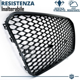 REJILLA Delantera para Audi A5 8T, S5 (11-16), Parrilla NIDO DE ABEJA Negro Brillante | Tuning Estilo rs