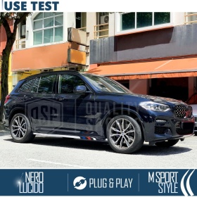 2 ESCALONES LATERALES Universales Coches y SUV | Pisaderas en Aluminio y Inserciones Coloreadas PVC Antideslizante