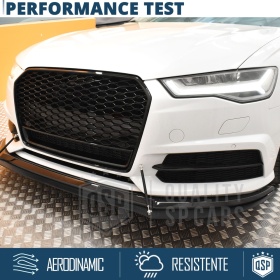 REJILLA Delantera para Audi A6 C7, S6 (14-18), Parrilla NIDO DE ABEJA Negro Brillante | Tuning Estilo rs