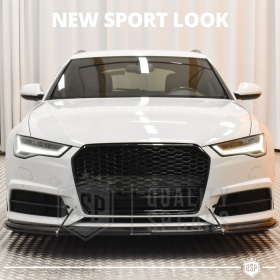 REJILLA Delantera para Audi A6 C7, S6 (14-18), Parrilla NIDO DE ABEJA Negro Brillante | Tuning Estilo rs