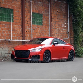 REJILLA Delantera para Audi TT 8S (14-18), Parrilla NIDO DE ABEJA Negro Brillante | Tuning Estilo rs