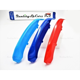 3x RIÑONES REJILLA en colores M Sport para BMW X1 (F48) 15-19 CON 8 Bandas Verticales en ABS