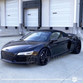 REJILLA Delantera para Audi R8 42 (13-15), Parrilla NIDO DE ABEJA Negro Brillante | Tuning Estilo rs