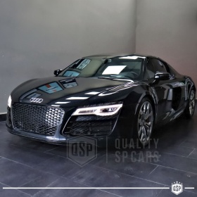 REJILLA Delantera para Audi R8 42 (13-15), Parrilla NIDO DE ABEJA Negro Brillante | Tuning Estilo rs