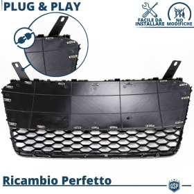 REJILLA Delantera para Audi R8 42 (13-15), Parrilla NIDO DE ABEJA Negro Brillante | Tuning Estilo rs