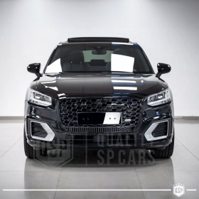 REJILLA Delantera para Audi Q2, SQ2 (16-20), Parrilla NIDO DE ABEJA Negro Brillante | Tuning Estilo rs