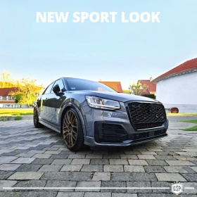 REJILLA Delantera para Audi Q2, SQ2 (16-20), Parrilla NIDO DE ABEJA Negro Brillante | Tuning Estilo rs