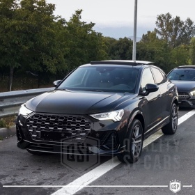 REJILLA Delantera para Audi Q3 F3, SQ3 (desde 2018), Parrilla NIDO DE ABEJA Negro Brillante | Tuning Estilo rs
