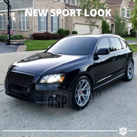 REJILLA Delantera para Audi Q5 8R (08-12), Parrilla NIDO DE ABEJA Negro Brillante | Tuning Estilo rs