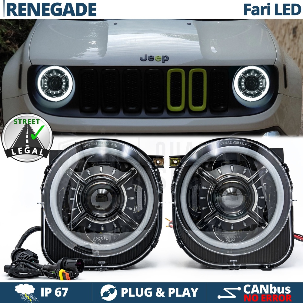 FAROS LED para JEEP RENEGADE Homologados, Luz Blanca Potente 6000K | PLUG & PLAY FAROS LED para JEEP RENEGADE Homologados, Luz Blanca Potente 6000K | PLUG & PLAY