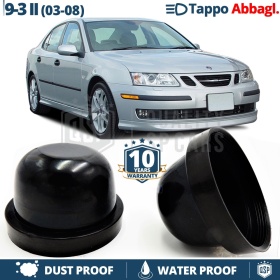 1 TAPPO MAGGIORATO FARI Abbaglianti per SAAB 9-3 II (03-08) Coperchio ANTIPOLVERE Installazione KIT LED E XENON