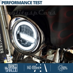 FARO LED DRL 7'' para Harley Davidson HOMOLOGADO Potente Luz Blanca 6.500K | GLACE