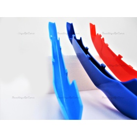 3x RIÑONES REJILLA en colores M Sport para BMW X1 (F48) 15-19 CON 8 Bandas Verticales en ABS