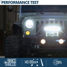 FAROS LED 7'' para JEEP WRANGLER JK, APROBADO | Luz Blanca 6500K 12.000 Lumen