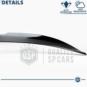 ALERÓN Trasero para TESLA MODEL 3, Spoiler Maletero Aerodinámico NEGRO Brillante en ABS Tuning