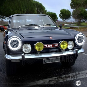 FAROS LED para FIAT 850, Luz Blanca 6500K Angel Eyes | APROBADO