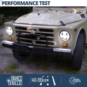 FAROS LED para FIAT CAMPAGNOLA, Luz Blanca 6500K Angel Eyes | APROBADO