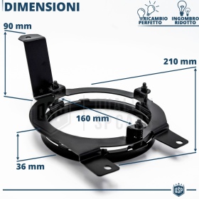 SOPORTES Faros Delanteros LED para Suzuki JIMNY 4 Adaptadores 7'' Professionales | PLUG & PLAY