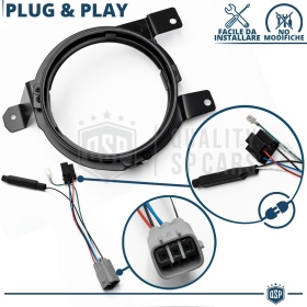 SOPORTES Faros Delanteros LED para Suzuki JIMNY 4 Adaptadores 7'' Professionales | PLUG & PLAY
