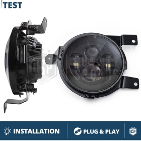 SOPORTES Faros Delanteros LED para Suzuki JIMNY 4 Adaptadores 7'' Professionales | PLUG & PLAY
