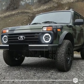 FAROS LED para LADA NIVA, Luz Blanca 6500K Angel Eyes | APROBADO