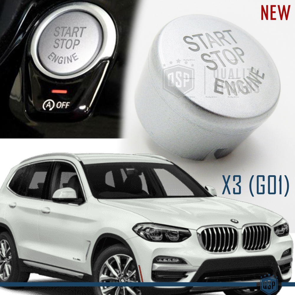 LLAVE BOTÓN DE ENCENDIDO DEL MOTOR GRIS "START STOP ENGINE" EN ABS PARA BMW SERIE X3 ( G01 ) con Bóton OFF, ANTICHUADO NO HUELLAS LLAVE BOTÓN DE ENCENDIDO DEL MOTOR GRIS "START STOP ENGINE" EN ABS PARA BMW SERIE X3 ( G01 ) con Bóton OFF, ANTICHUADO NO HUELLAS