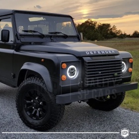 FAROS LED para LAND ROVER DEFENDER, Luz Blanca 6500K Angel Eyes | APROBADO