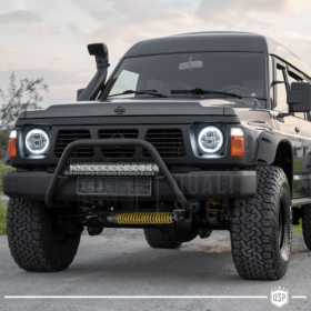 FAROS LED para NISSAN PATROL GR Y60, Luz Blanca 6500K Angel Eyes | APROBADO
