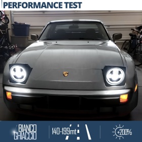 FAROS LED para PORSCHE 924-944, Luz Blanca 6500K Angel Eyes | APROBADO