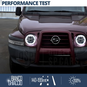 FAROS LED para SSANGYONG KORANDO 2, Luz Blanca 6500K Angel Eyes | APROBADO