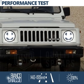 FAROS LED para SUZUKI SAMURAI SJ SANTANA, Luz Blanca 6500K Angel Eyes | APROBADO