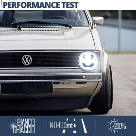 FAROS LED para VOLKSWAGEN GOLF MK1, Luz Blanca 6500K Angel Eyes | APROBADO