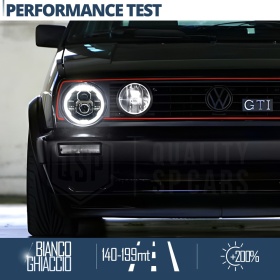 FAROS LED para VOLKSWAGEN GOLF MK2, Luz Blanca 6500K Angel Eyes | APROBADO