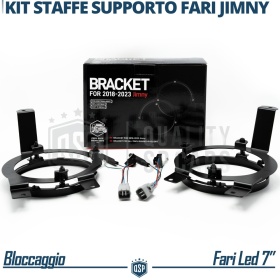 FAROS LED + Soportes para SUZUKI JIMNY 4, Luz Blanca 6500K Angel Eyes | APROBADO