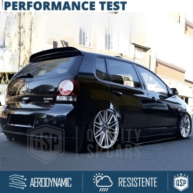 ALERÓN Trasero para VW POLO 4 9N, Spoiler Maletero Aerodinámico NEGRO Brillante en ABS Tuning
