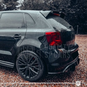 ALERÓN Trasero para VW POLO 5 6R, 6C, Spoiler Maletero Aerodinámico NEGRO Brillante en ABS Tuning