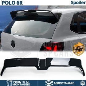 ALERÓN Trasero para VW POLO 5 6R, 6C, Spoiler Maletero Aerodinámico NEGRO Brillante en ABS Tuning