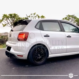 ALERÓN Trasero para VW POLO 5 6R, 6C, Spoiler Maletero Aerodinámico NEGRO Brillante en ABS Tuning