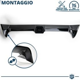 ALERÓN Trasero para VW POLO 5 6R, 6C, Spoiler Maletero Aerodinámico NEGRO Brillante en ABS Tuning