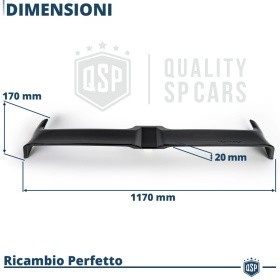 ALERÓN Trasero para VW POLO 5 6R, 6C, Spoiler Maletero Aerodinámico NEGRO Brillante en ABS Tuning