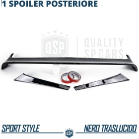 ALERÓN Trasero para VW POLO 6 AW1, Spoiler Maletero Aerodinámico NEGRO Brillante en ABS Tuning
