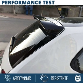 ALERÓN Trasero para VW POLO 6 AW1, Spoiler Maletero Aerodinámico NEGRO Brillante en ABS Tuning