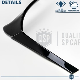 ALERÓN Trasero para VW POLO 6 AW1, Spoiler Maletero Aerodinámico NEGRO Brillante en ABS Tuning